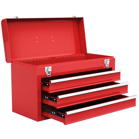 goplus 20 inch metal tool box|3 drawer tool box.